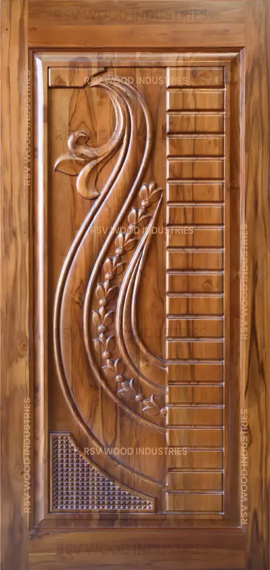 wooden carving door frame