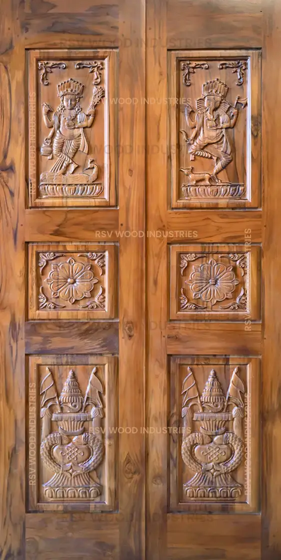 wooden double door manufacturer gandhidham