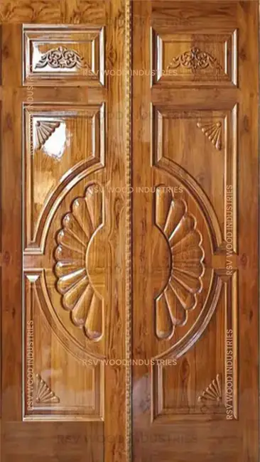 wooden double door manufacturer gandhidham