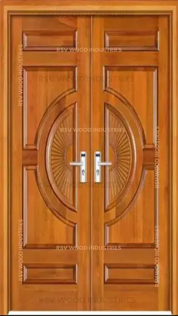 wooden double door manufacturer gandhidham