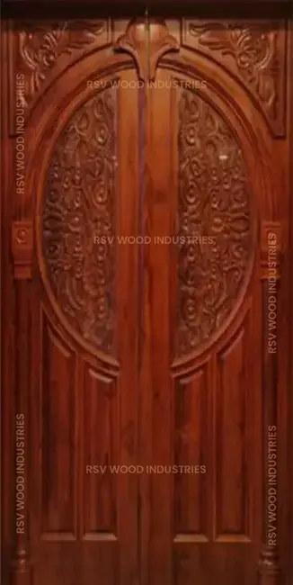 wooden double door manufacturer surat