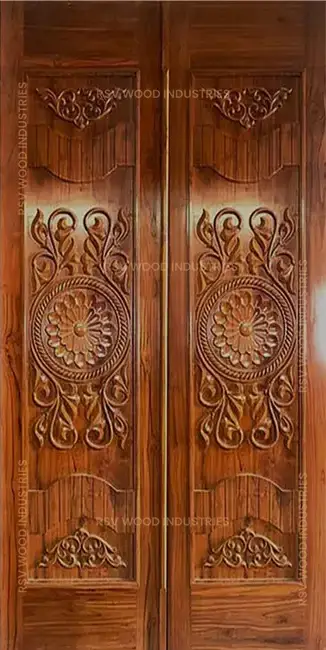 wooden double door manufacturer surat